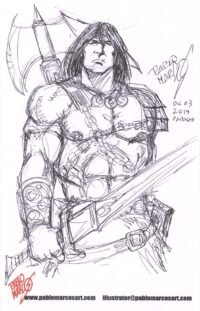 Conan sketch_ink #3