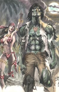 Up There is The Temple / Color on paper / 11" x 14"