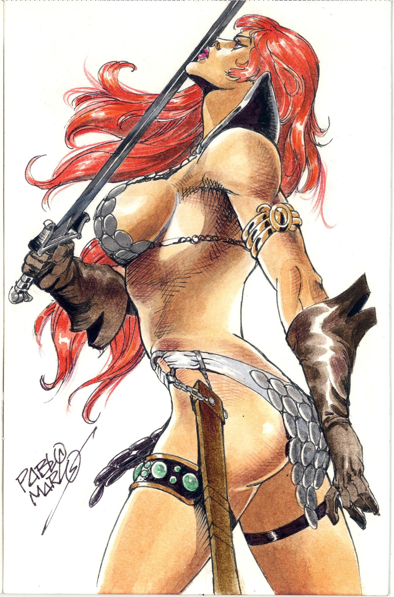 Adored Sword / Color / 5,5" x 8,5"